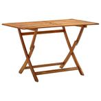 Inklapbare Acacia Tuintafel | Tweedekansje | 51%, Tuin en Terras, Tuintafels, Ophalen of Verzenden, Nieuw, Rechthoekig, Hout