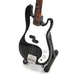 Miniatuur Fender Precision basgitaar met gratis standaard, Verzamelen, Nieuw, Ophalen of Verzenden, Pop, Beeldje of Miniatuur