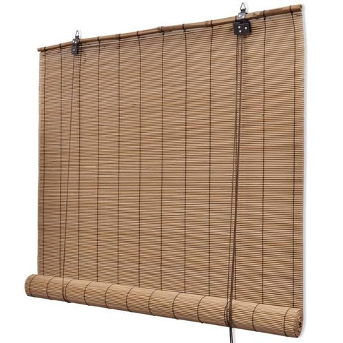 vidaXL Rolgordijn 120x160 cm bamboe bruin, Huis en Inrichting, Stoffering | Gordijnen en Lamellen, Bruin, Nieuw, Verzenden