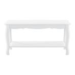 Salontafel Rome met 1 plank MDF en grenen 87,5x40x42 cm wit, Huis en Inrichting, Tafels | Salontafels, Nieuw, Verzenden