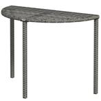 TRUUSK Halfronde Balkontafel 100 X 50 X 74 Cm Tuin Bijzettaf, Verzenden, Nieuw