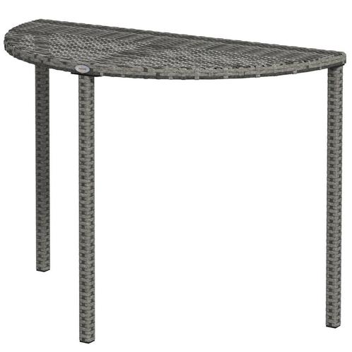 TRUUSK Halfronde Balkontafel 100 X 50 X 74 Cm Tuin Bijzettaf, Tuin en Terras, Overige Tuin en Terras, Nieuw, Verzenden