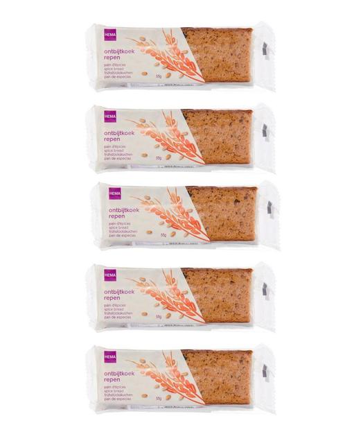 HEMA Ontbijtkoekrepen - 5 stuks, Diversen, Levensmiddelen, Verzenden