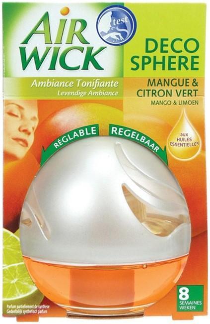 AIRWICK DECOSPHERE MANGO & LIMOEN LUCHTVERFRISSER PAK 1 STUK, Diversen, Overige Diversen, Verzenden