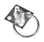 Oogplaat met ring (50x50 mm), verzinkt ijzer, Ophalen of Verzenden, Nieuw