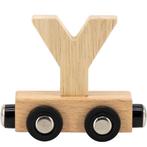 Houten lettertrein in naturel hout – losse letter Y om de., Kinderen en Baby's, Speelgoed | Houten speelgoed, Ophalen of Verzenden