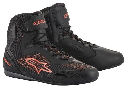 Alpinestars Faster-3 Rideknit Zwart Rood Fluo, Motoren, Kleding | Motorkleding, Heren, Nieuw met kaartje, Laarzen, Verzenden