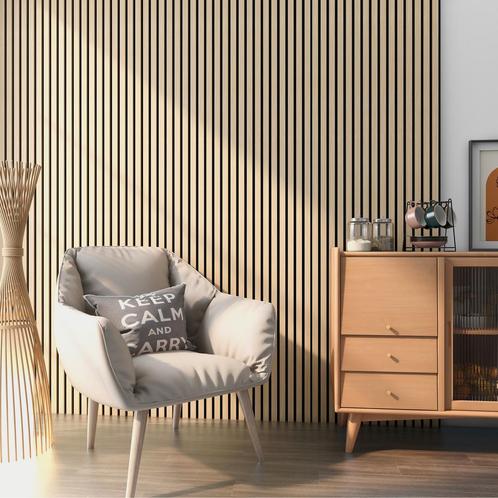 Akoestisch Wandpaneel Vang set van 16 mdf 11,52 m² eiken, Doe-het-zelf en Verbouw, Platen en Panelen, Verzenden