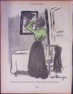 Spiegel - Litho Kees van Dongen (lijst optie, lithos), Antiek en Kunst, Verzenden
