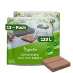 Coco Coir Kokossubstraat Tabletten - 12-pack van 10L zakken,, Verzenden, Mest