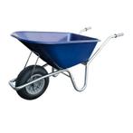 Kruiwagens Tuin Kruiwagen 100L Kunststof Blauw (anti-lek..., Doe-het-zelf en Verbouw, Transportwagens, Nieuw, Ophalen of Verzenden