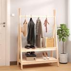 vidaXL Kledingrek 100x45,5x150 cm massief grenenhout, Verzenden, Nieuw