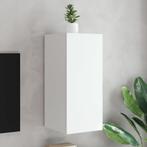 vidaXL Tv-wandmeubel met LED-verlichting 30,5x35x70 cm wit, Huis en Inrichting, Kasten | Televisiemeubels, Verzenden, Nieuw, Overige houtsoorten