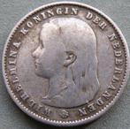 Nederland. Wilhelmina. 25 Cents 1893 C (zonder punt) (Zonder, Postzegels en Munten, Munten | Nederland