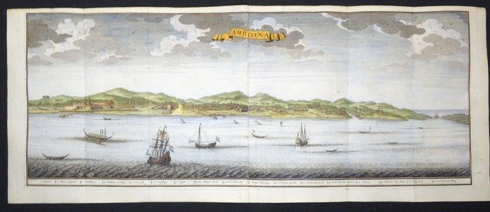 Indonesië - Ambon, Molukken; F. Valentijn - Amboina -, Boeken, Atlassen en Landkaarten