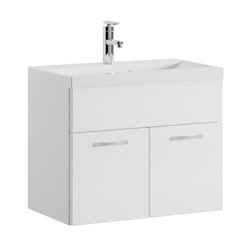 Badkamermeubel Montreal Set 01 60 x 35 cm Wit Badmeubel, Huis en Inrichting, Badkamer | Badkamermeubels, Nieuw, Wastafelkast, Verzenden