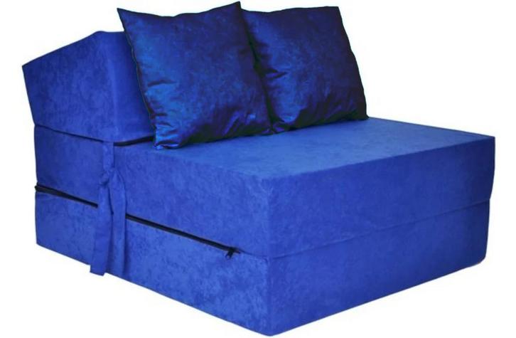 Opvouwbaar Matras Blauw | Tweedekansje | OP=OP, Huis en Inrichting, Slaapkamer | Bedden, 70 cm of minder, 200 cm, Nieuw, Overige materialen