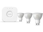 Philips Hue starterkit - wit en gekleurd licht - 3-lampen -, Verzenden, Zo goed als nieuw