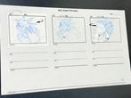 Walt Disney - Productie storyboardpagina met de hand, Nieuw