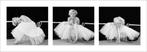 Kunstdruk Marilyn Monroe Ballerina Triptych 95x33cm, Verzenden, Nieuw