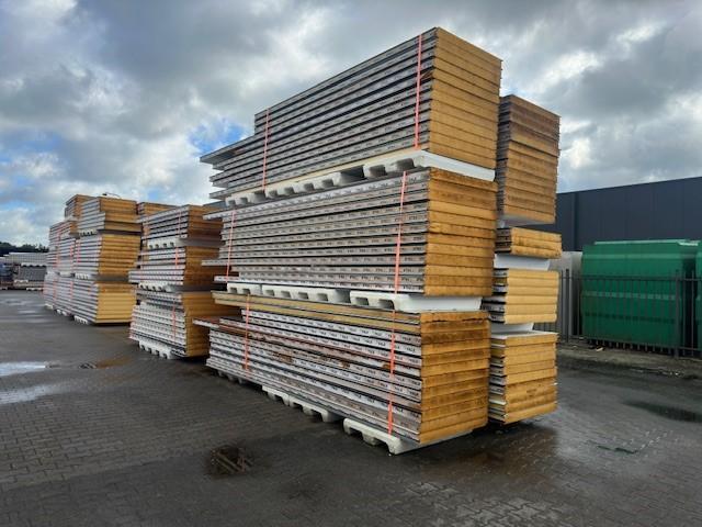 FALK 1060WB 100mm B-keus sandwichpanelen gevel €14,00/m2, Doe-het-zelf en Verbouw, Platen en Panelen, Zo goed als nieuw, 100 mm of meer
