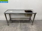 RVS Aanvoertafel tbv doorschuifvaatwasser 160 cm Horeca, Ophalen of Verzenden, Nieuw zonder verpakking