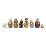 Kerststal figuren | Decoris | Tot 9.5 cm | Set van 8, Diversen, Kerst, Verzenden, Nieuw