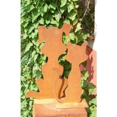 Metalen decoratie hond en kat | Huis- en tuindecoratiefigure, Huis en Inrichting, Woonaccessoires | Wanddecoraties, Nieuw, Verzenden