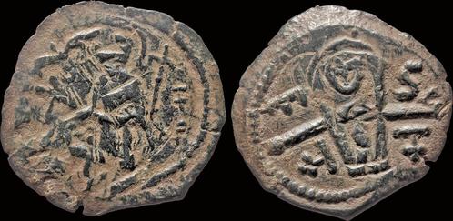 1101-1112ad Crusader Antioch Tancred, Regent Ae follis Brons, Postzegels en Munten, Munten | Europa | Niet-Euromunten, Verzenden