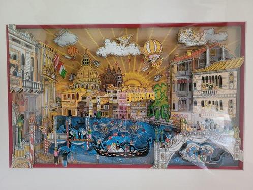 Charles Fazzino (1955) - Sunrise & Angels Over Venice, Antiek en Kunst, Kunst | Schilderijen | Modern
