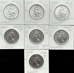 Frankrijk. 5 Francs 1960/1964 (7 moedas) (Zonder, Postzegels en Munten, Munten | Europa | Niet-Euromunten