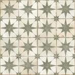 Vintage vloertegel wandtegel fs star s sage groen 45x45cm, Ophalen, Keramiek, Nieuw, 10 m² of meer