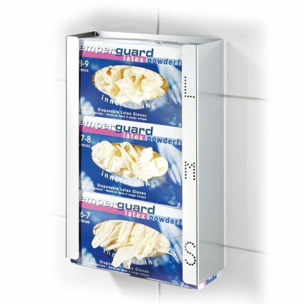 Handschoen dispenser RVS trio, Diversen, Verpleegmiddelen, Nieuw, Verzenden