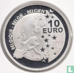 België 10 euro 2004 (PROOF) 75 Years of Tintin, Verzenden, Losse munt, Goud