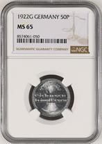 Duitsland, Weimar Republiek 50 Pfennig 1922 - NGC MS65, Postzegels en Munten, Munten | Europa | Niet-Euromunten