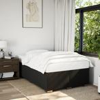 vidaXL Bedframe zonder matras 120x200 cm stof zwart, Huis en Inrichting, Slaapkamer | Bedden, Verzenden, Zwart, Nieuw, Twijfelaar