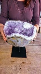 9 kg. - Grote Amethist Cluster - Druse Vrije vorm - Hoogte:, Verzamelen, Mineralen en Fossielen