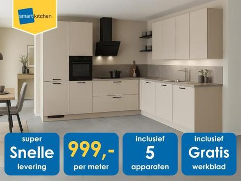 Mooie keukens voor showroomprijzen! Slechts 999,- PER METER!, Huis en Inrichting, Keuken | Complete keukens, Nieuw, Verzenden