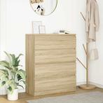 vidaXL Dressoir 80x35x99 cm spaanplaat Sonoma eikenkleurig, Verzenden, Nieuw, Overige houtsoorten