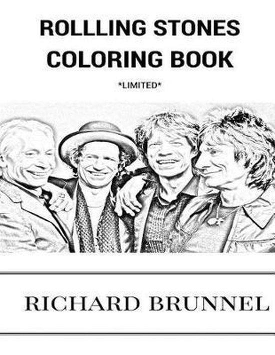 Rolling Stones Coloring Book 9781544978925 Richard Brunnel, Boeken, Taal | Engels, Zo goed als nieuw, Verzenden
