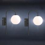 Herstal - Tafellamp (2) - Ballon - Glas, Staal - 2 stuks -
