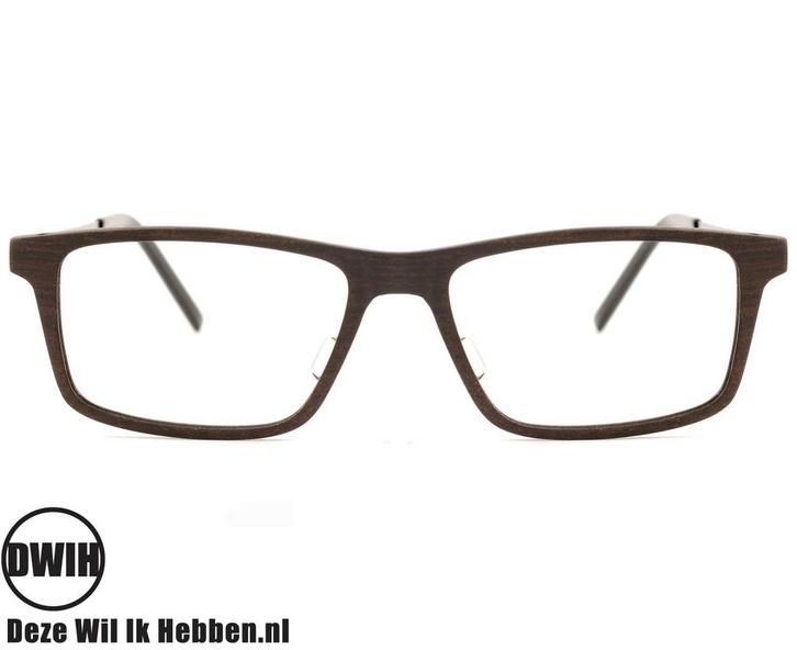 Houten brilmontuur Tampa Ebben / Kosso | met Blauw licht..., Diversen, Overige Diversen