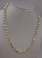 Halsketting - 14 karaat Geel goud - 6x7mm Akoya parels, Sieraden, Tassen en Uiterlijk, Kettingen, Nieuw