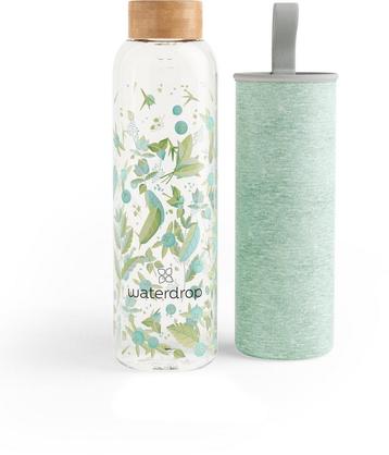 Glas Drinkfles - 600 ml - Met neopreen hoes - Clean Melange beschikbaar voor biedingen