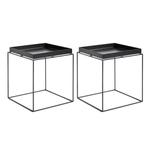 Hay - Nachtkastje (2) - Hay Tray Table Medium - Zwart -