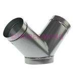 Y-STUK GALVA 45 GRADEN 100 MM, Verzenden