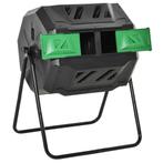 TRUUSK Trommelcomposter 160L Tuincomposter Met 2 Kamers, Dra, Tuin en Terras, Verzenden, Nieuw