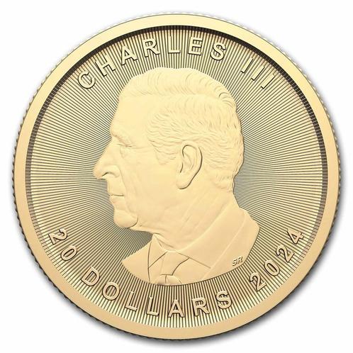 Gouden Canadian Maple Leaf 1/2 oz 2024, Postzegels en Munten, Munten | Amerika, Noord-Amerika, Losse munt, Goud, Verzenden