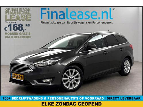 Ford Focus 1.5 TDCI Titanium Clima Carplay Cam Trekh €168pm, Auto's, Ford, Lease, Handgeschakeld, Stationwagon, Diesel, Zilver of Grijs