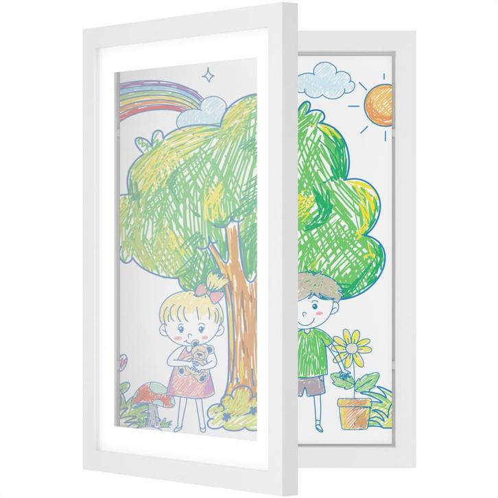 Avalo Kindertekeningen Lijstje Wit - Wissellijst A4, Audio, Tv en Foto, Fotografie | Fotolijsten, Nieuw, Verzenden